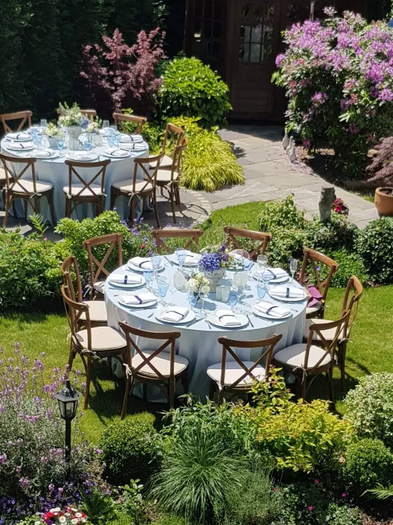 Private party catering setup with elegant Italian dishes