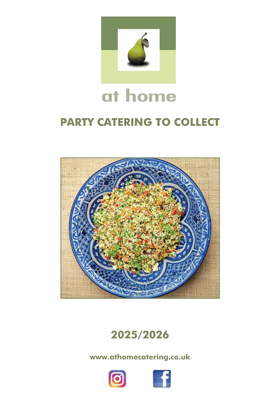 Cover of the At Home Catering Party to Collect menu