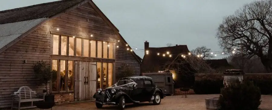 High Billinghurst Farm barn set for rustic wedding